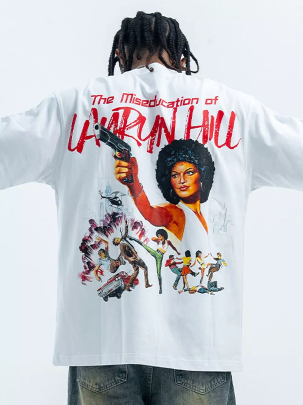 Men's Graphic Round Neck Half Sleeve T-Shirt, image 3