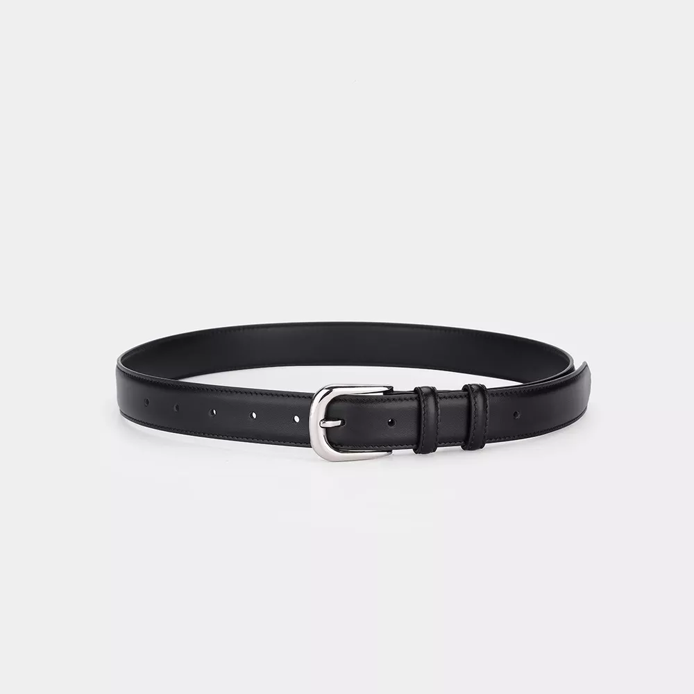 Classic Leather Skinny Belt, image 3