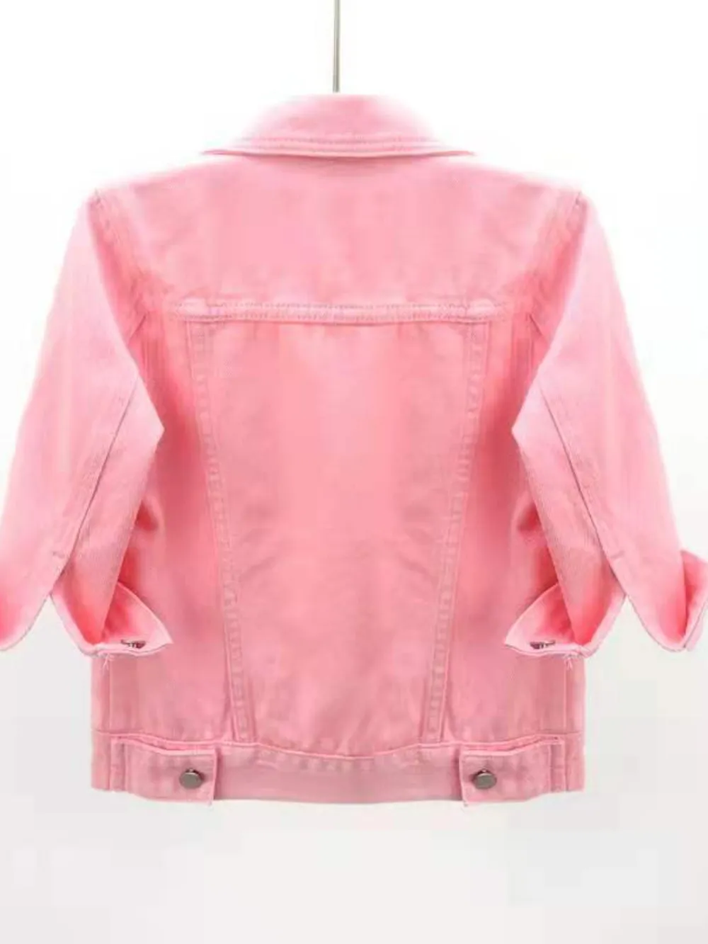 Full Size Cropped Denim Jacket Plus Size, image 8