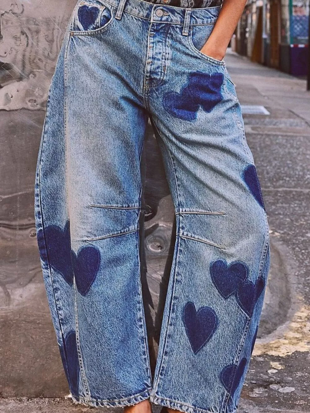 Mid Rise Wide-Leg Jeans, image 3