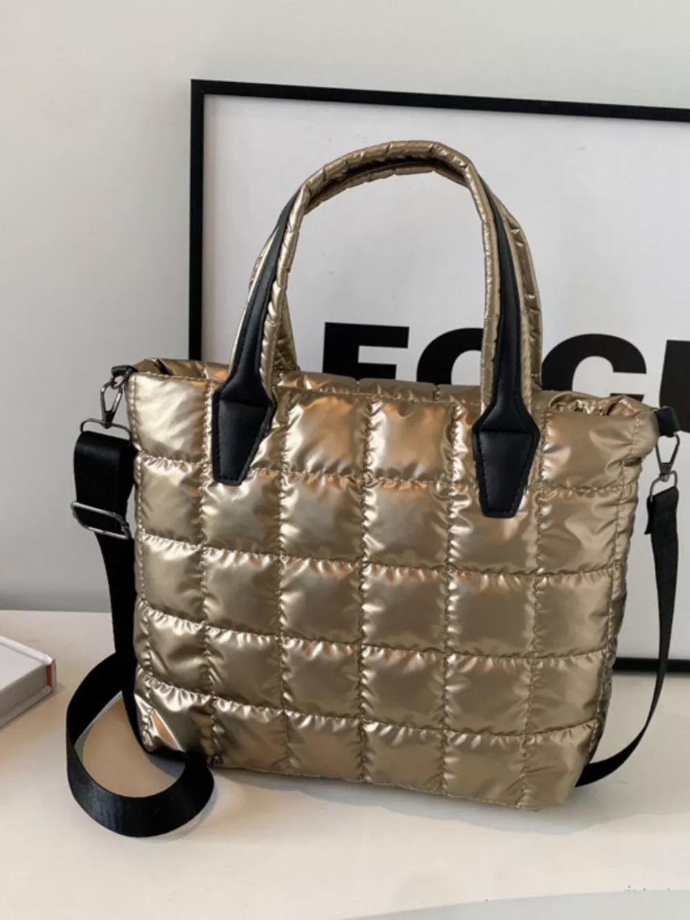 Bubble Textured Tote Crossbody Bag, image 17