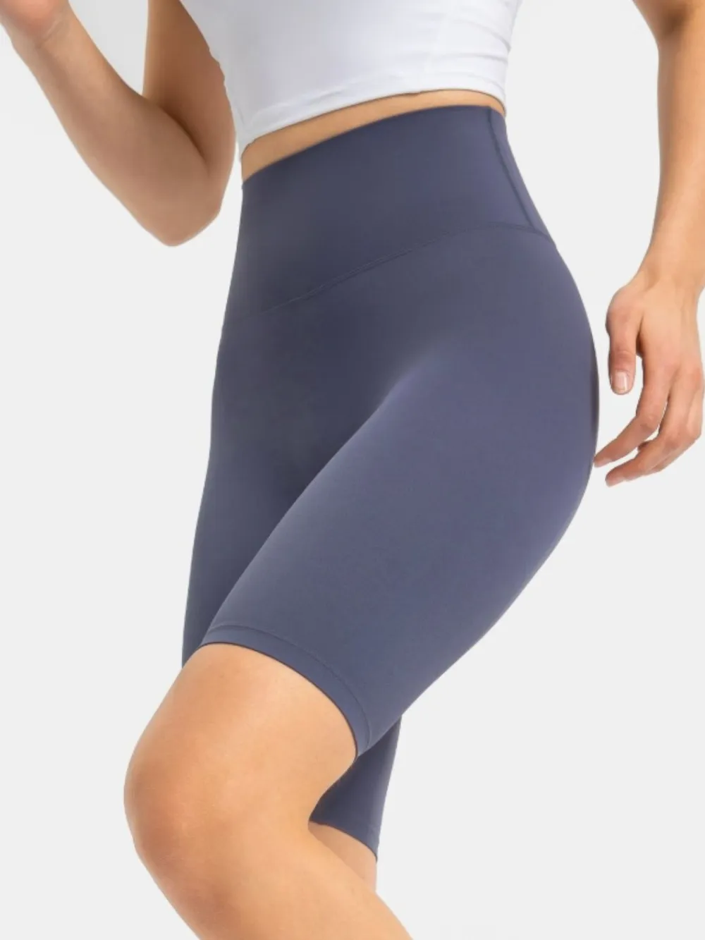 High Rise Wide Waistband Active Shorts, image 16