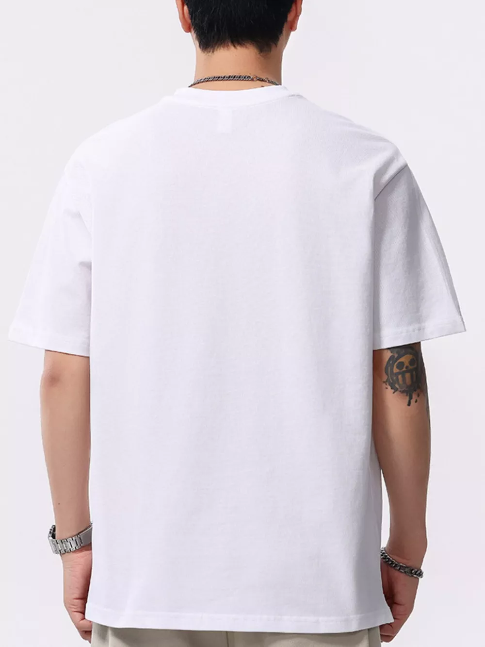 Men's Plus Size Button Detail Short Sleeve T-Shirt, image 5