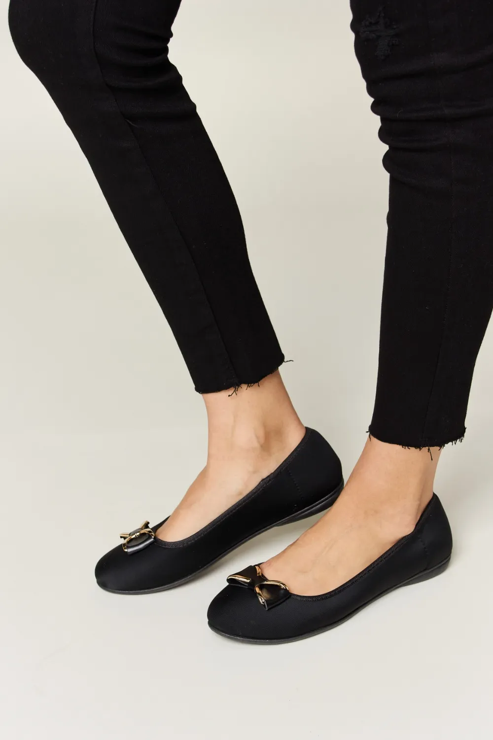 Metal Buckle Flat Loafers, image 4