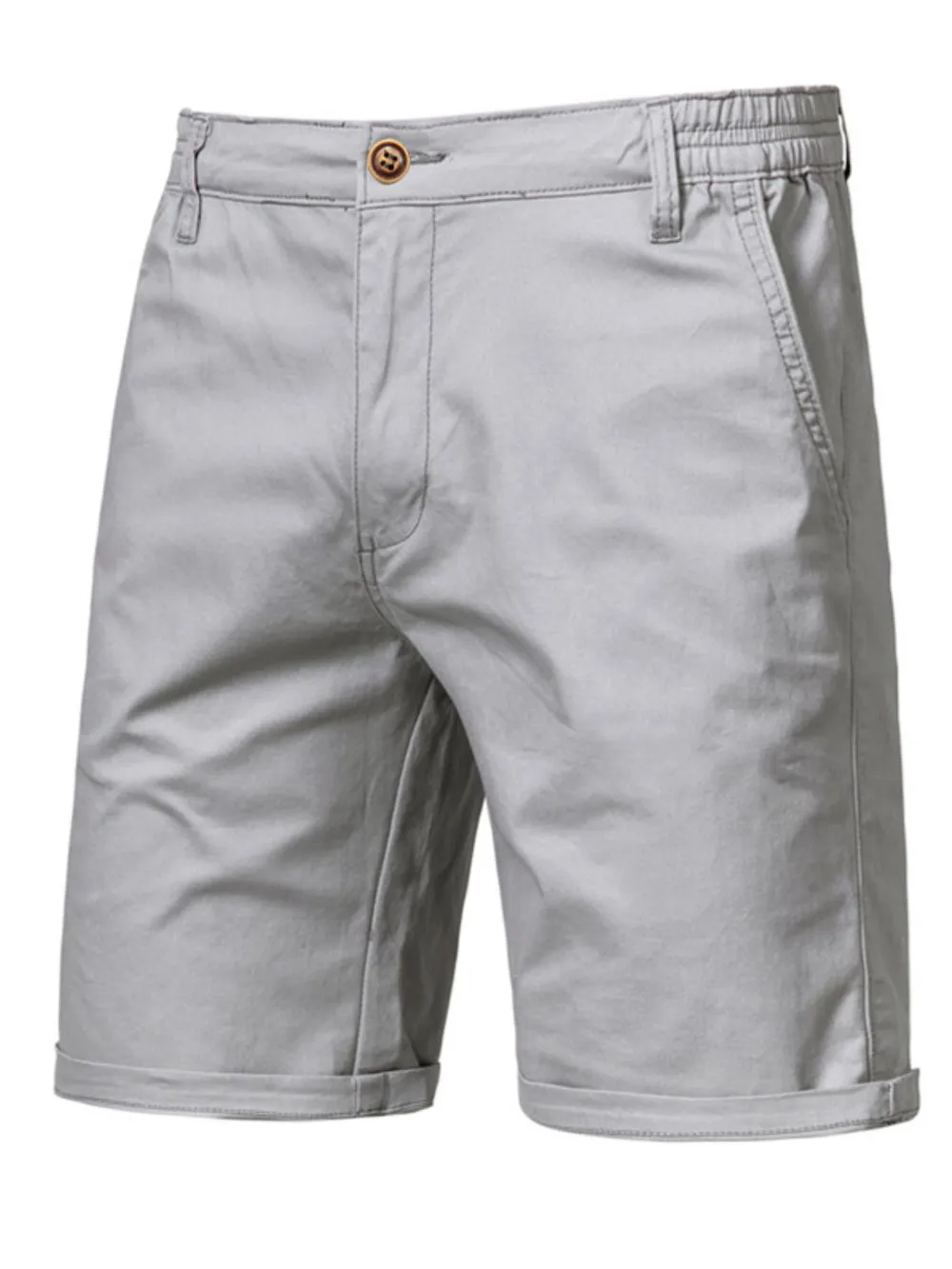 Men's Elastic Waist Shorts with Pockets, image 8