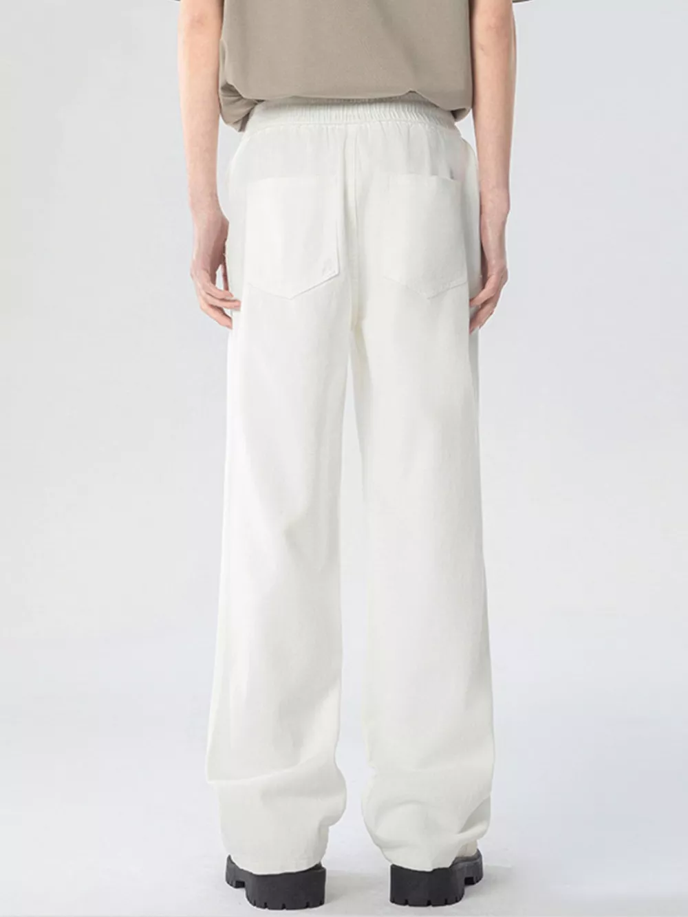 Men's Full Size Loose Fit Drawstring Linen Pants Plus Size, image 5