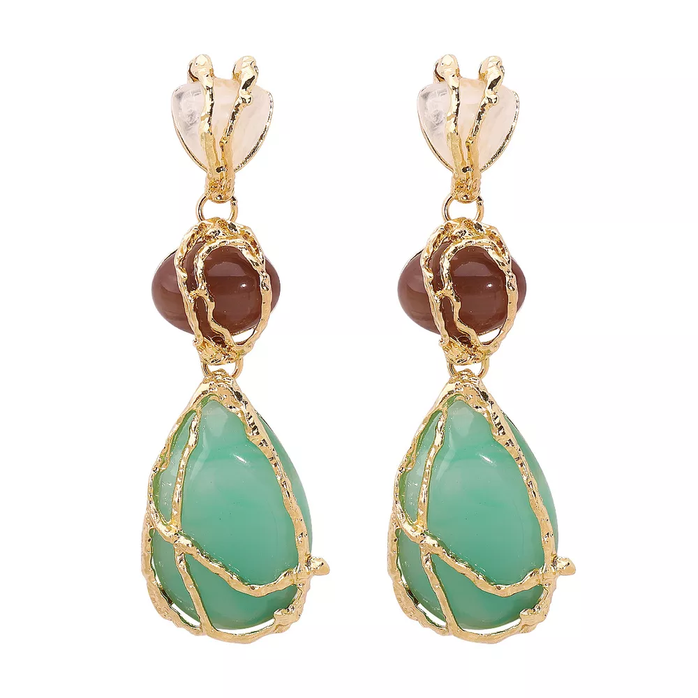 18K Gold-Plated Teardrop Earrings, image 7