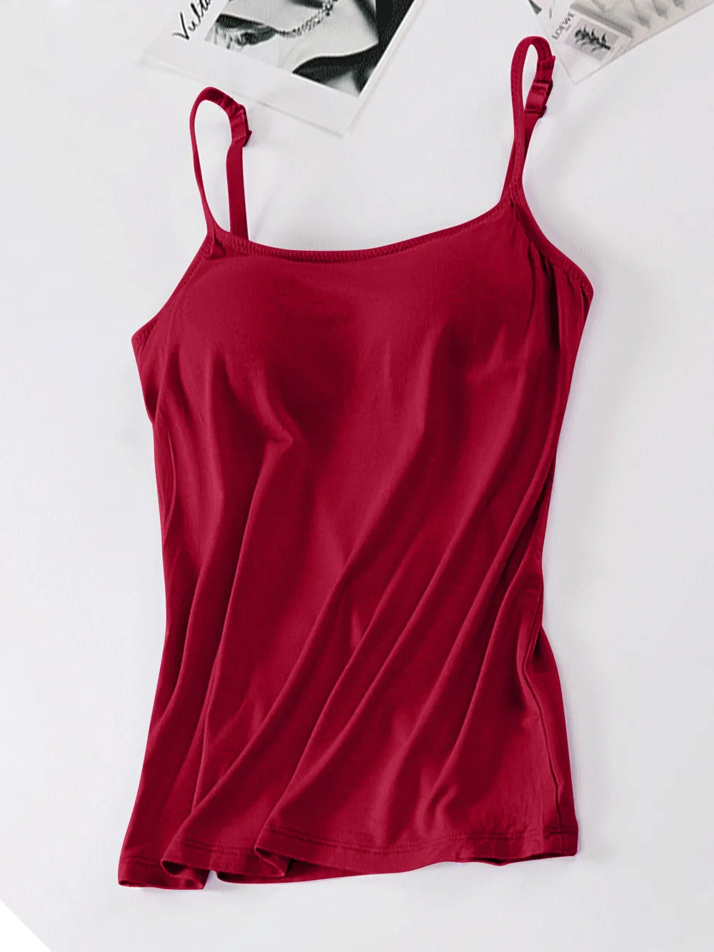 Scoop Neck Adjustable Strap Cami, image 8