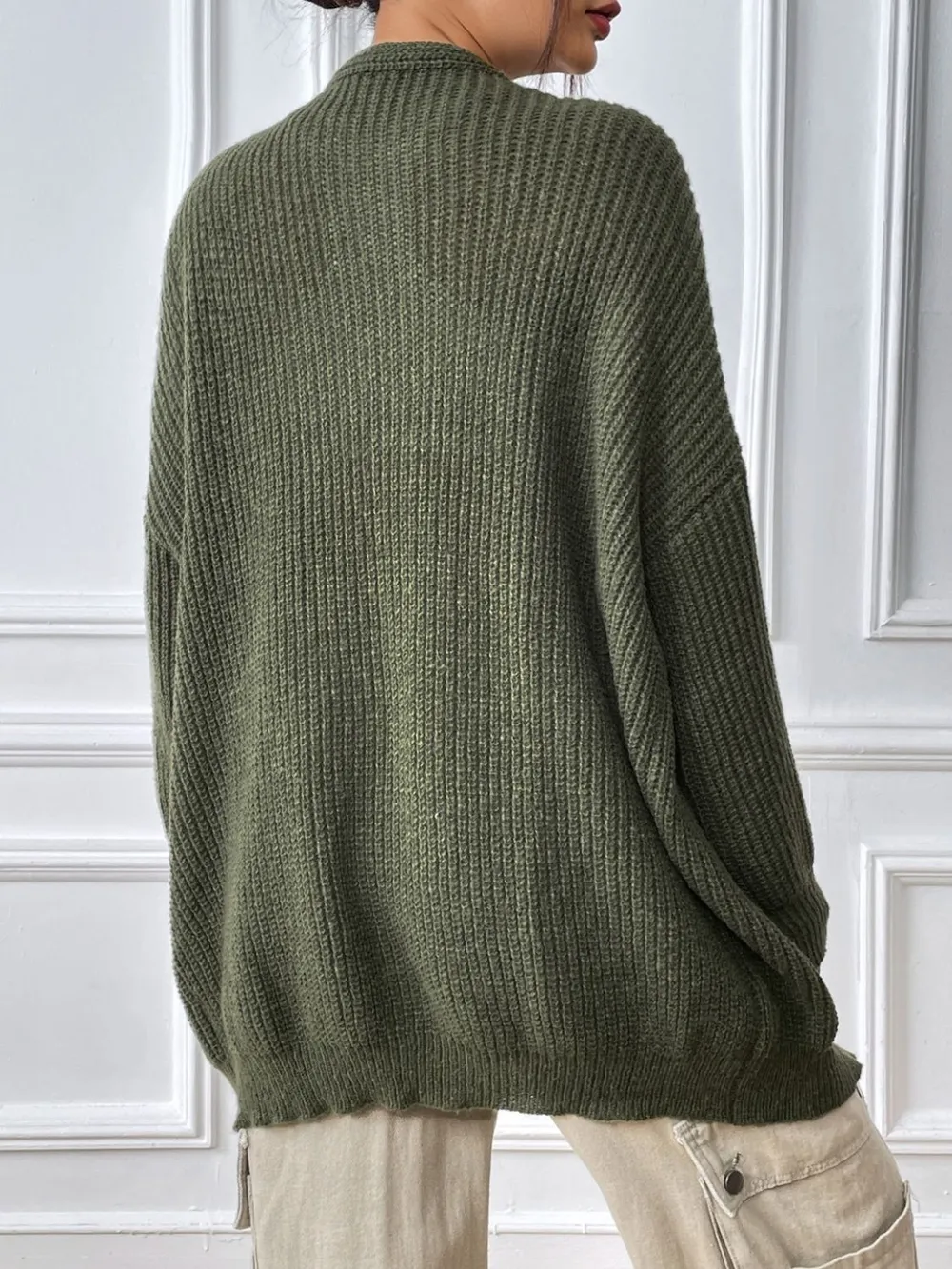 Open Front Long Sleeve Cardigan, image 2