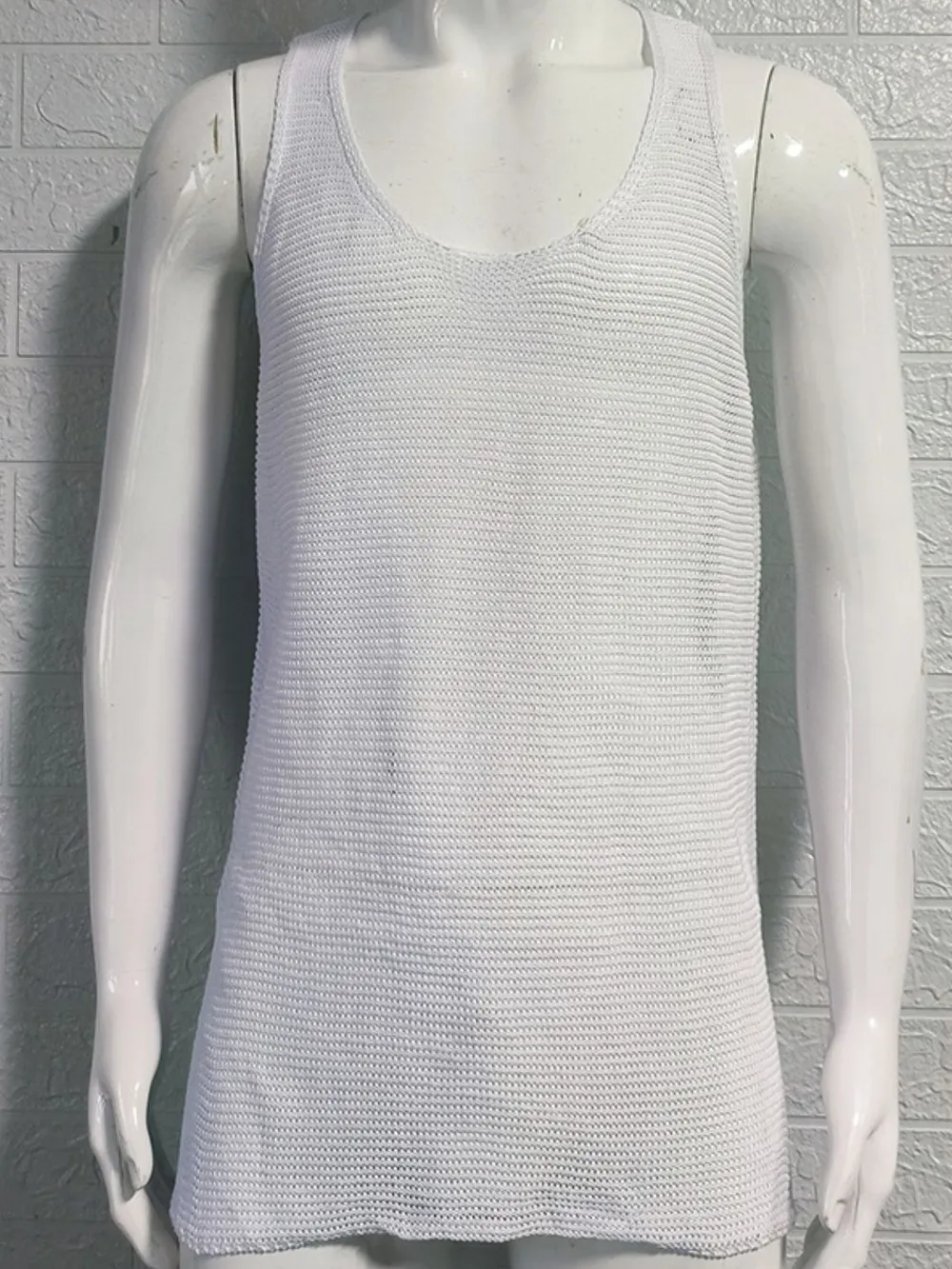 Men's Plus Size Scoop Neck Knit Tank, image 9