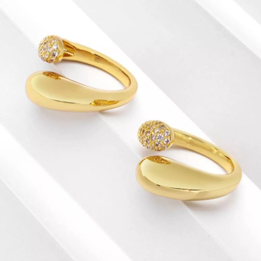18K Gold-Plated Open Ring, image 3