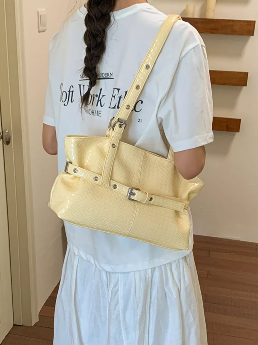 Buckle Detail Shoulder Bag, image 15