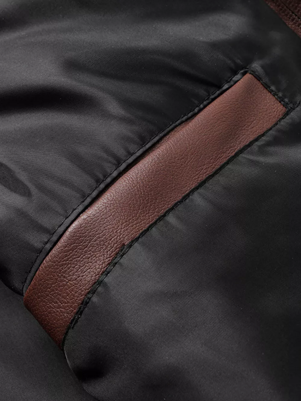 Men's Full Size Hooded Faux Leather Motorcycle Jacket Plus Size, image 7
