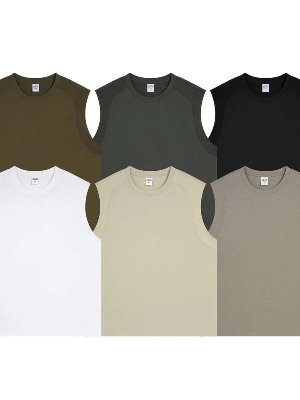 Men's Solid Color Round Neck Tank, image 10