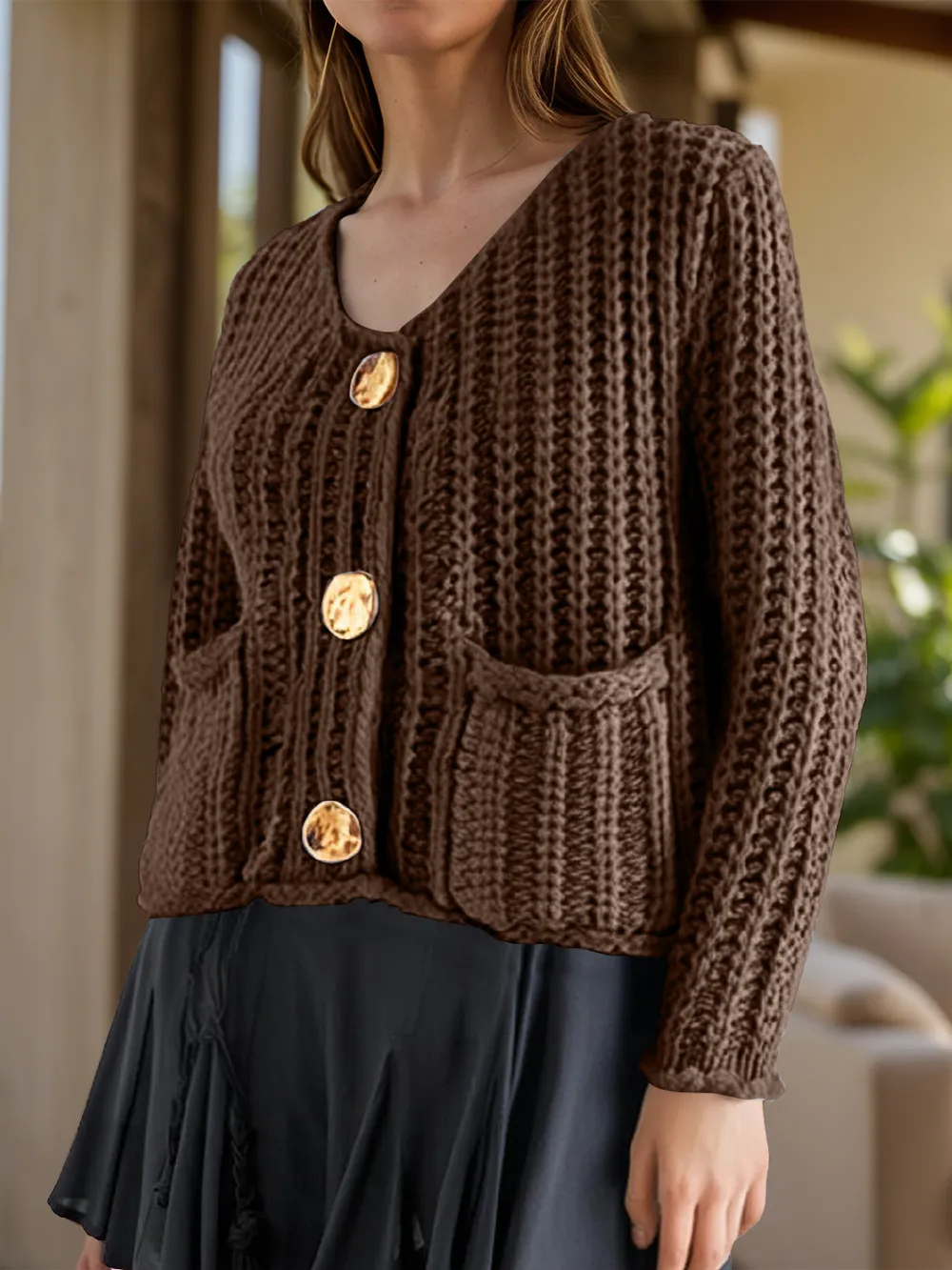 Button Down Long Sleeve Cardigan, image 10