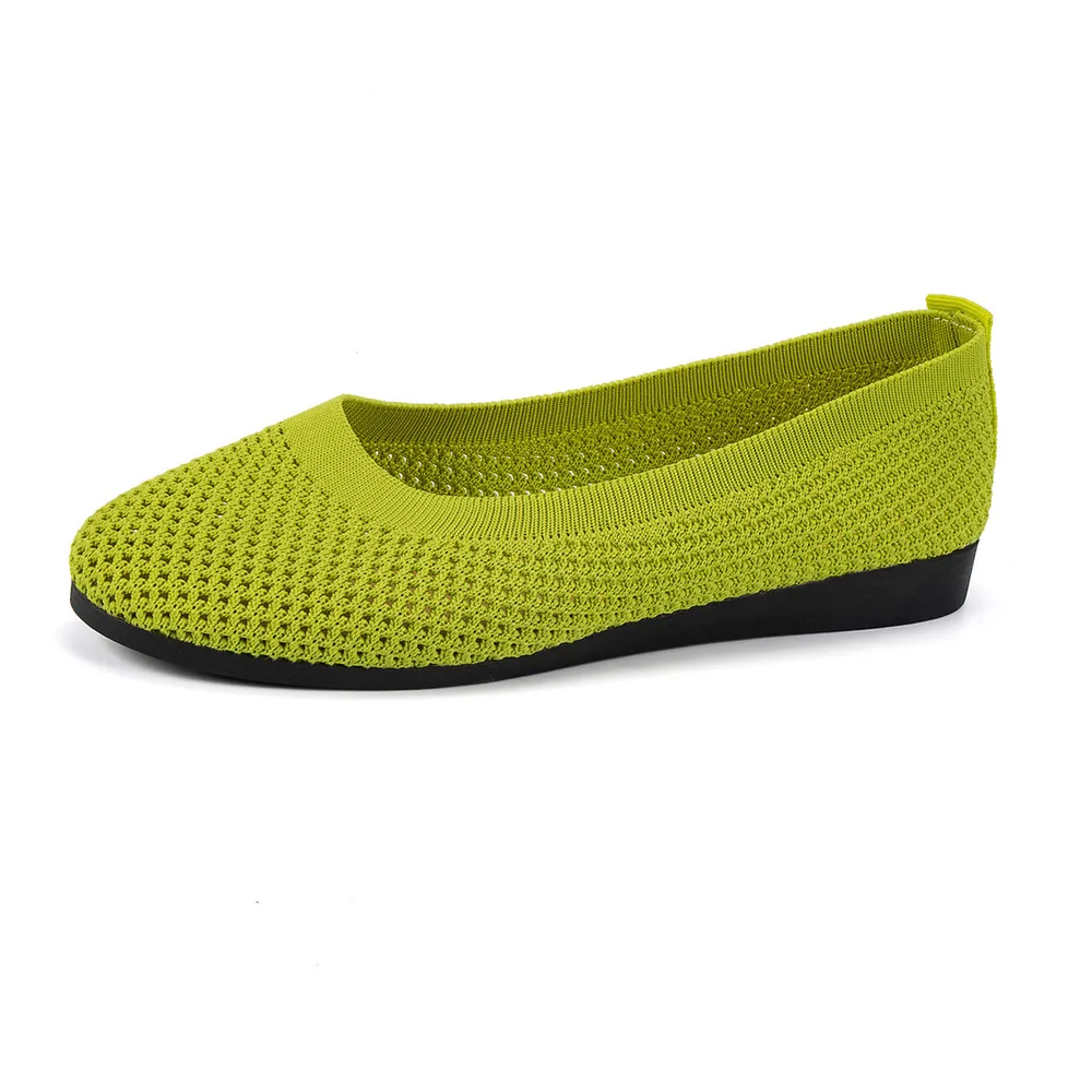 Solid Color Mesh Flat Slip-Ons, image 10