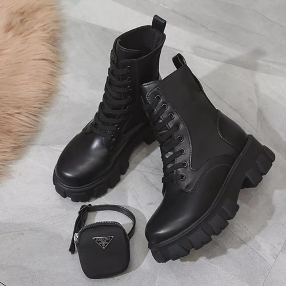 Lace Up Platform Ankle Boots, image 7