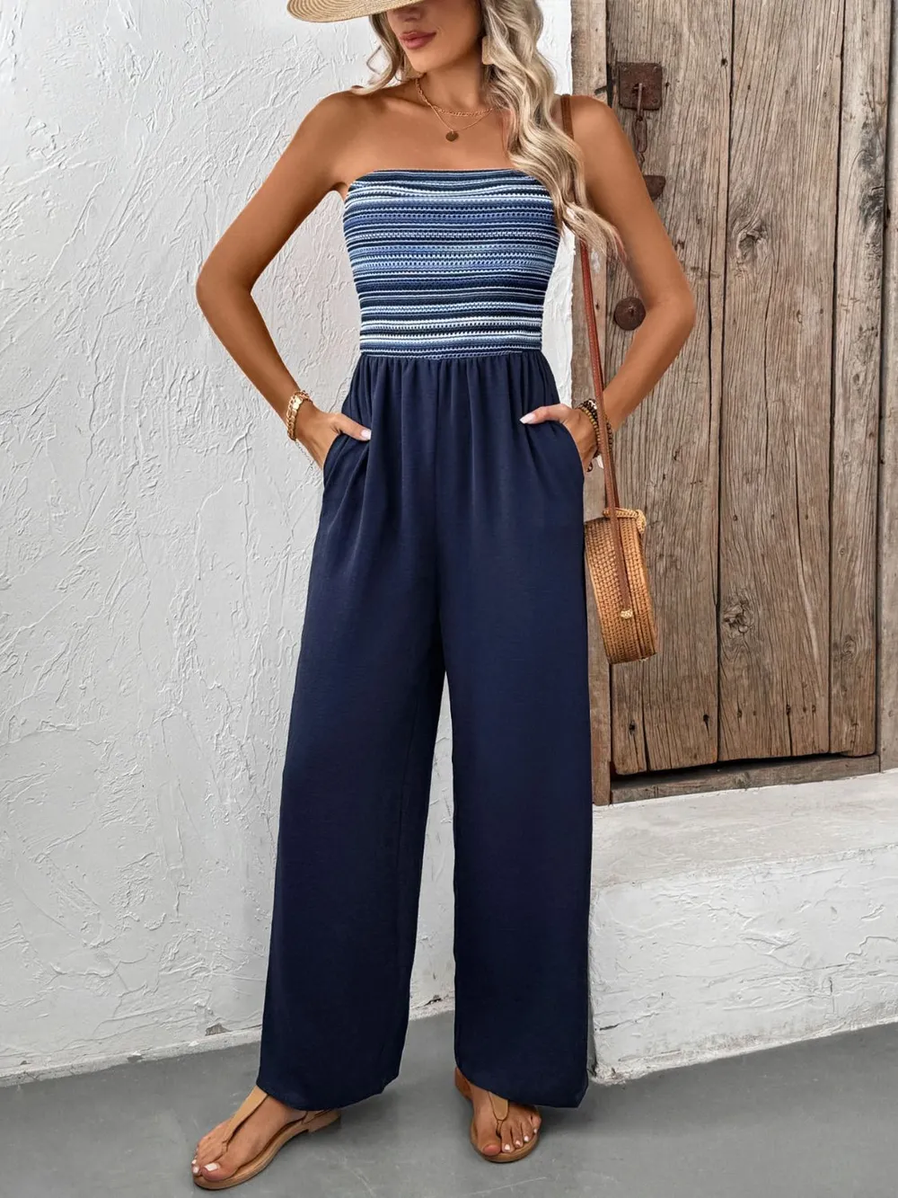 Tube Wide Leg Jumpsuit, image 3