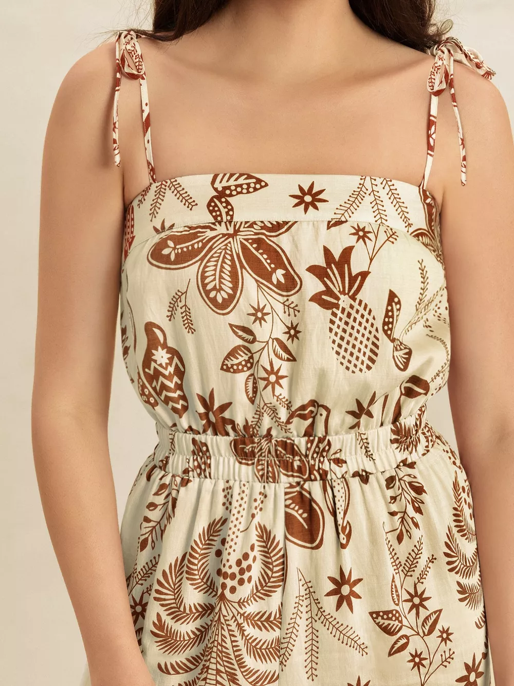 Tie Strap Wide Leg Jumpsuit, image 6