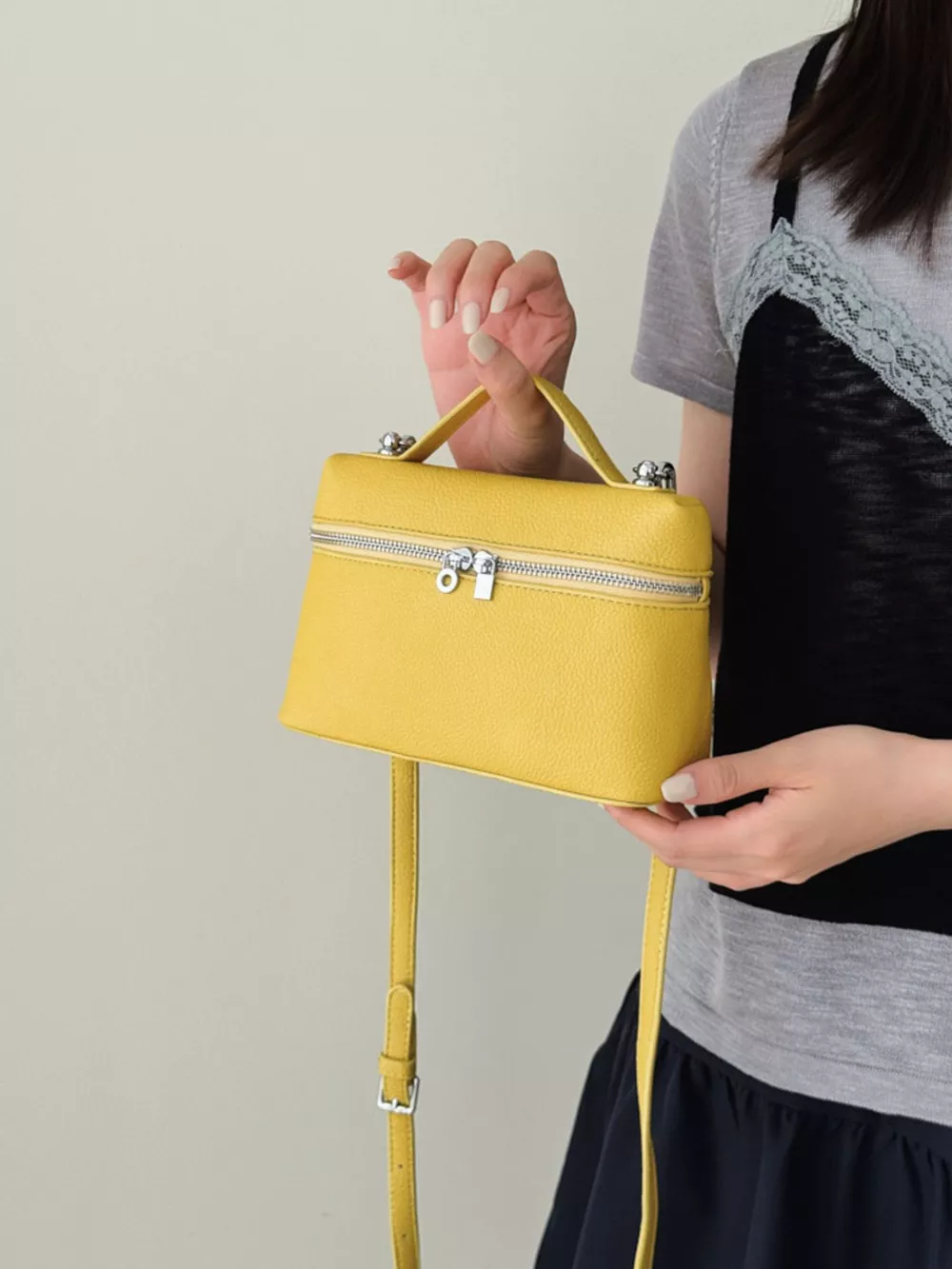Textured Zipper Crossbody Bag, image 7