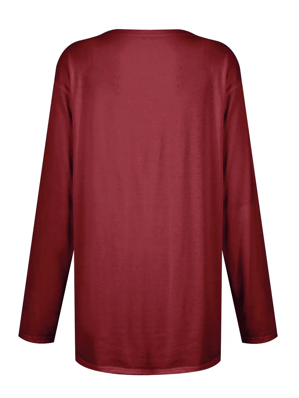 Full Size Pocketed Round Neck Long Sleeve T-Shirt, image 32