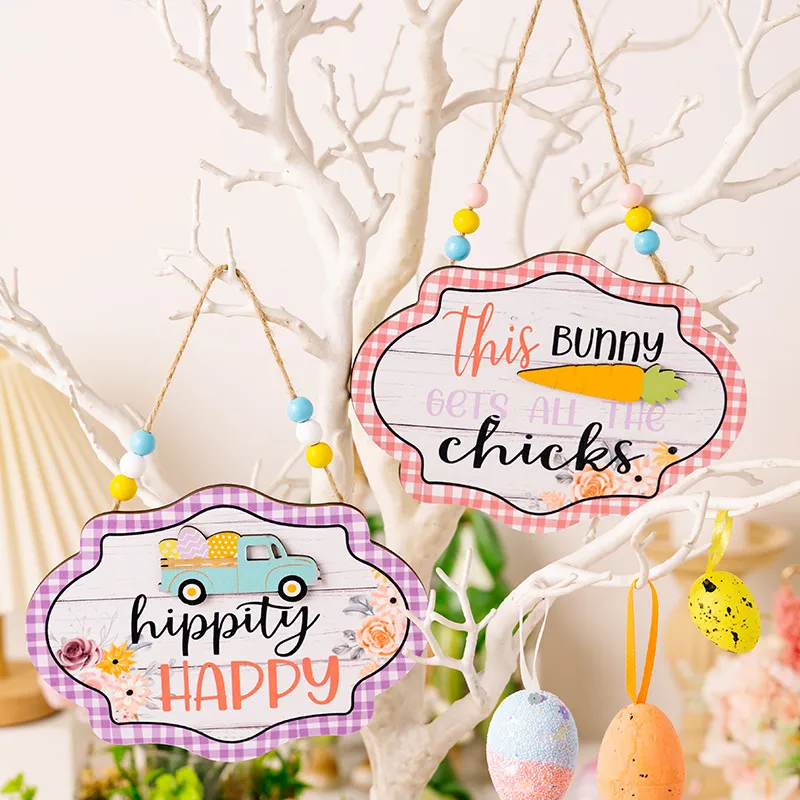Easter Wooden Bead Hanging Widget, image 2
