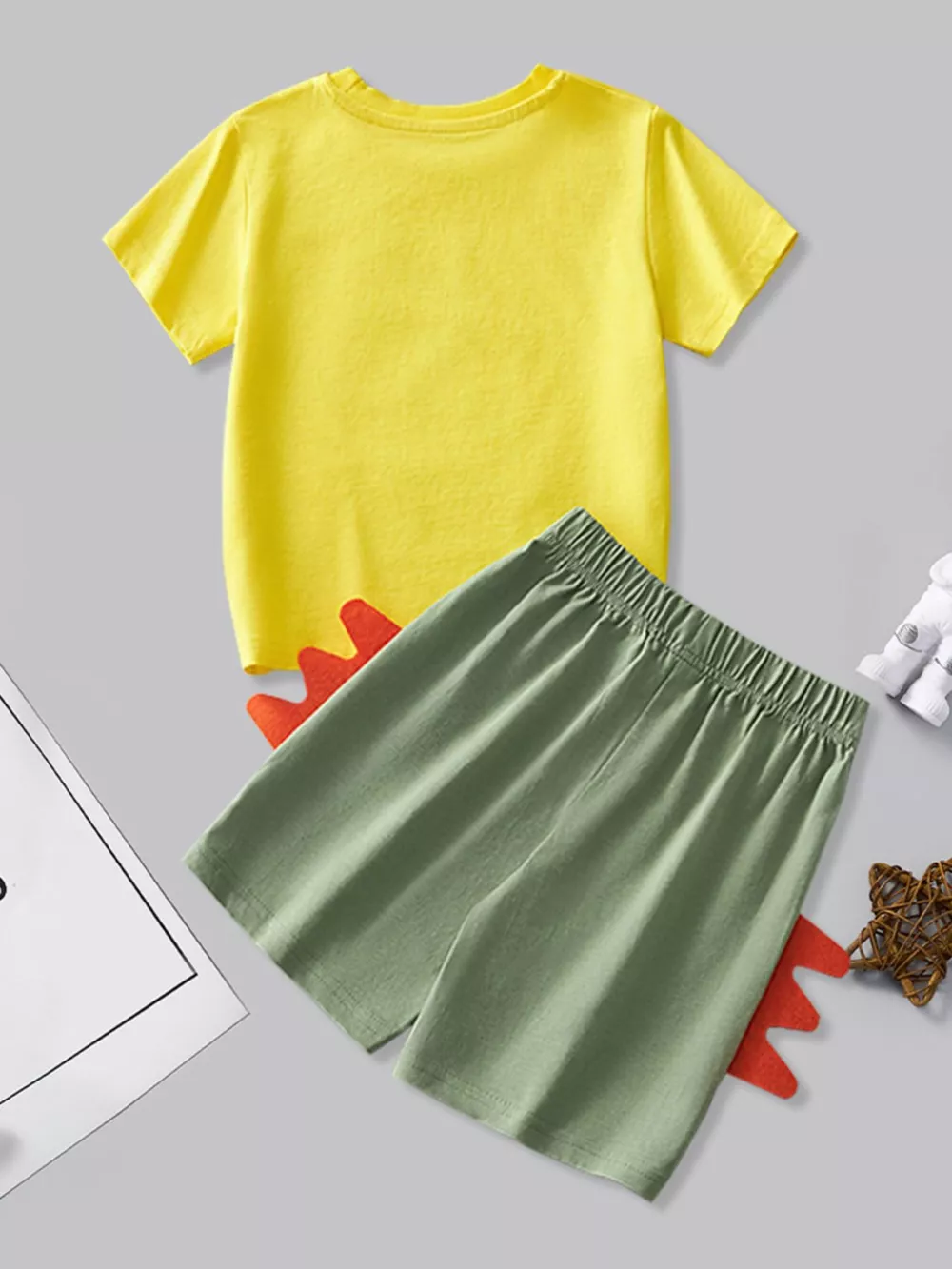 Children's Dinosaur Graphic Tee & Shorts Set, image 5