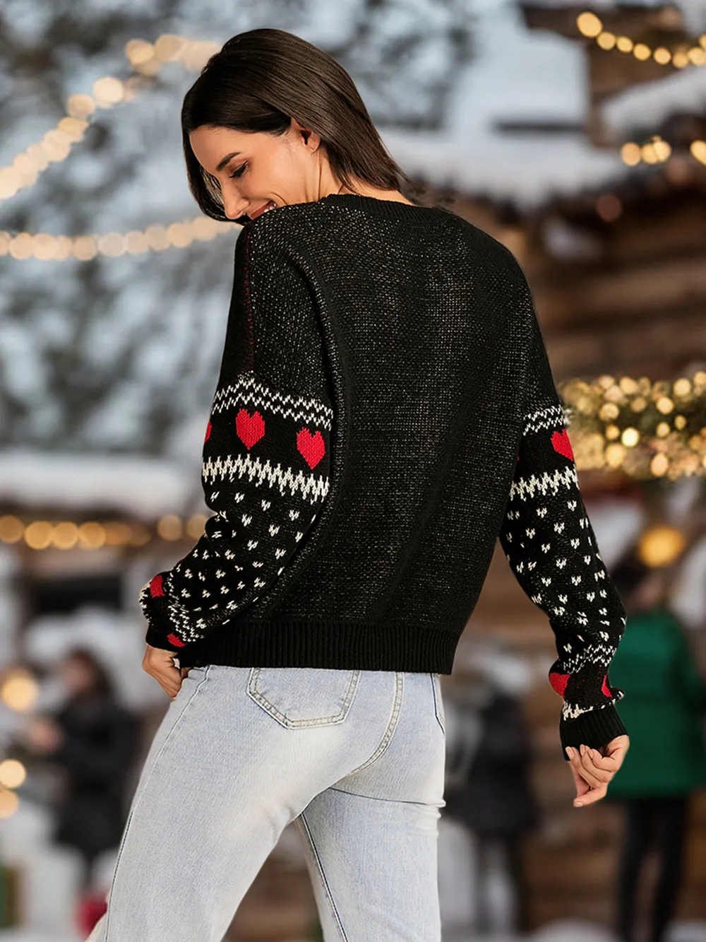 Christmas Element Round Neck Sweater, image 5