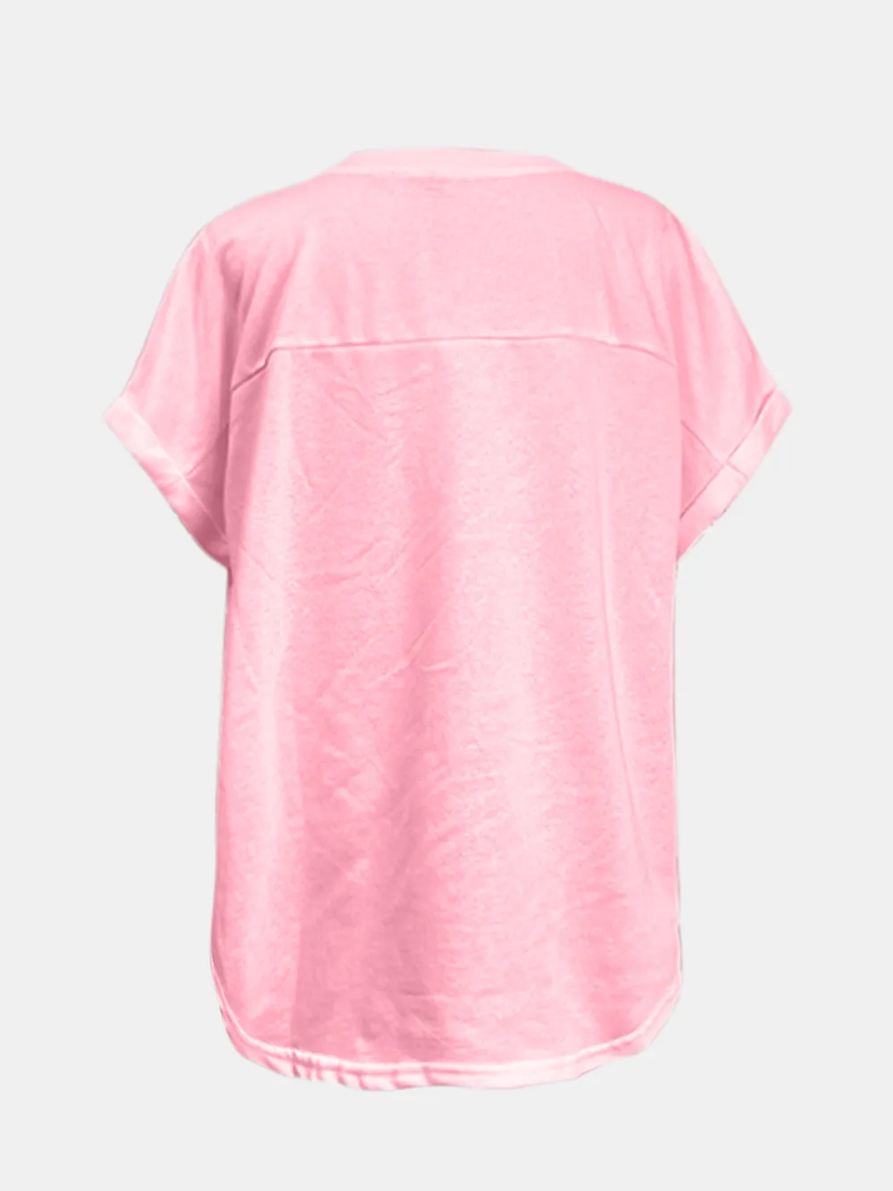 Sequin Round Neck Short Sleeve T-Shirt, image 11