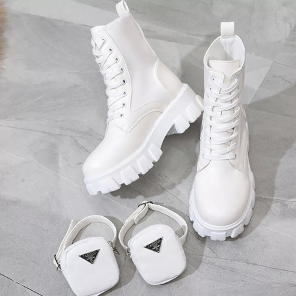 Lace Up Platform Ankle Boots, image 8