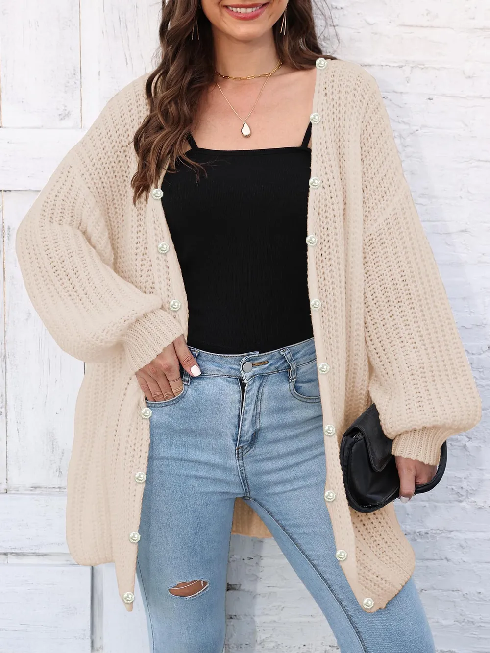 Open Front Long Sleeve Cardigan, image 23