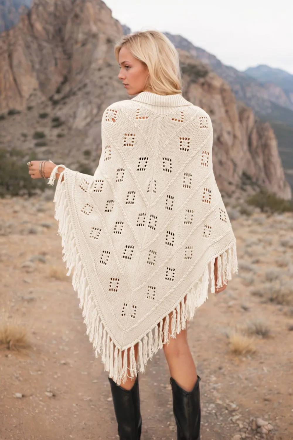 Tassel Hem Knit Cover Up, image 10