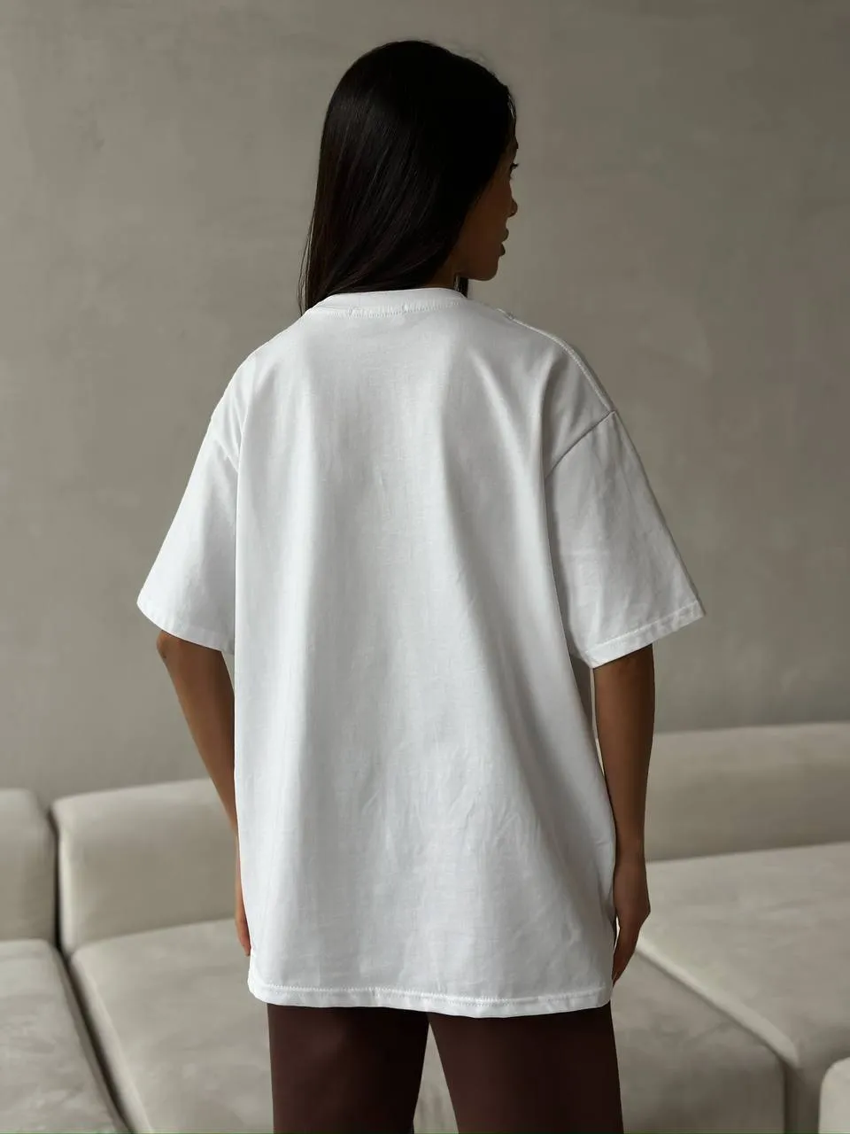 Bow Round Neck Oversized T-Shirt, image 2