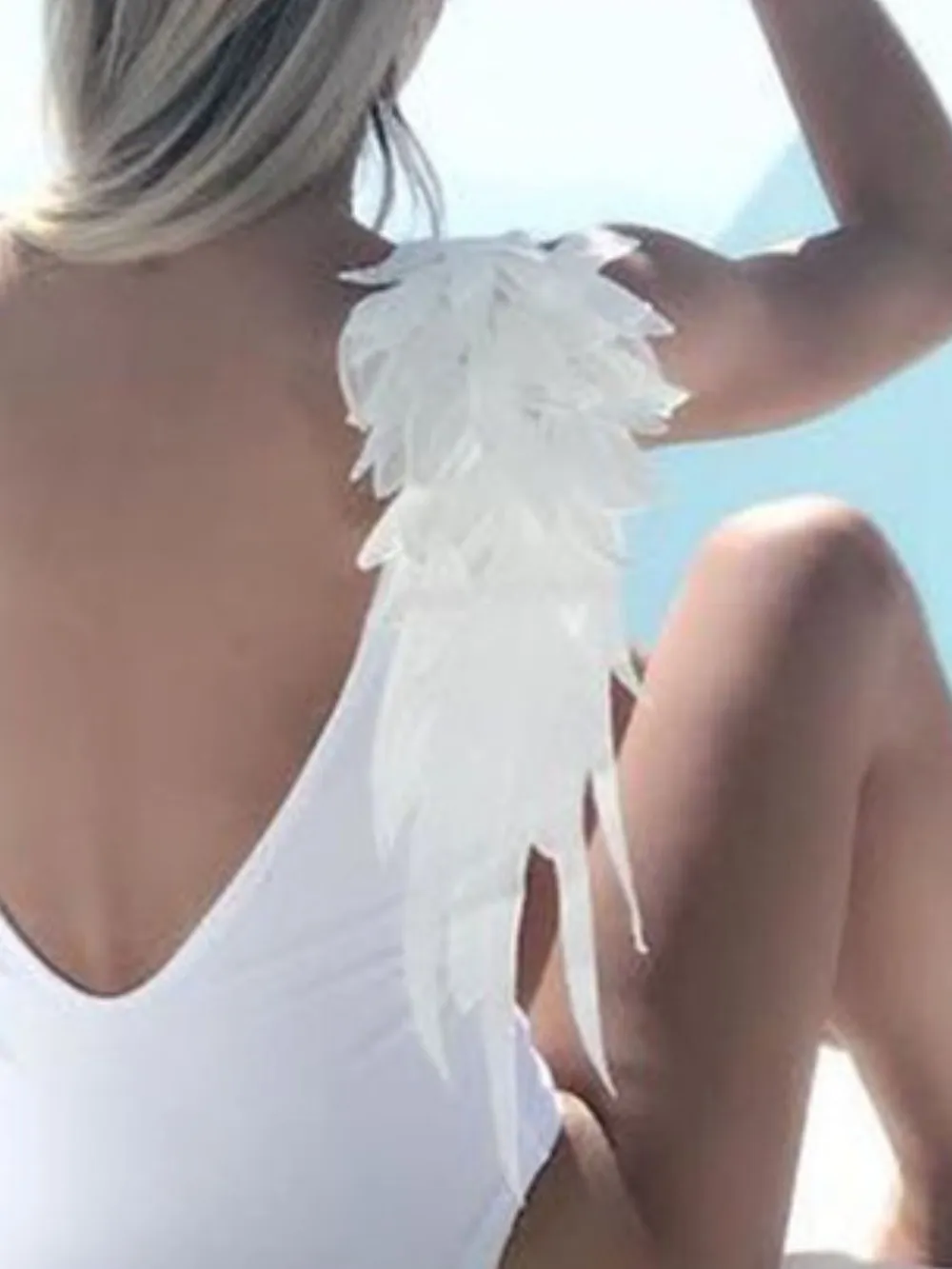 Backless Wide Strap Parent-Child Swimwear, image 14