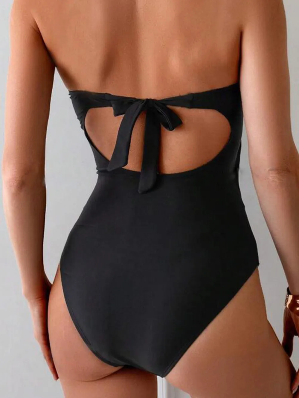 Cutout Sweetheart Neck One-Piece Swimwear, image 4