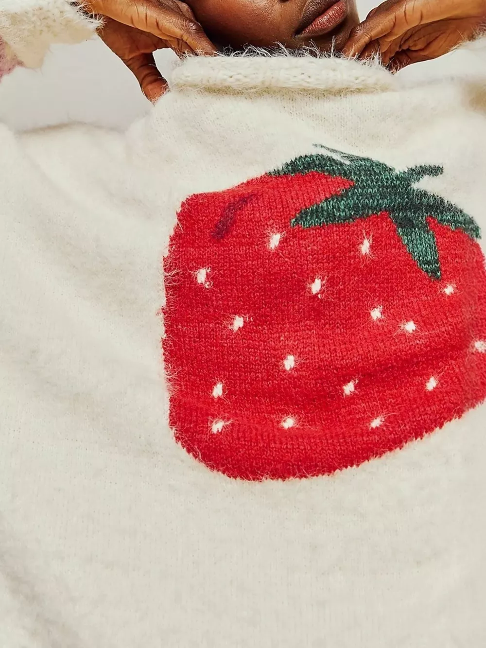 Fruit Round Neck Long Sleeve Sweater, image 6