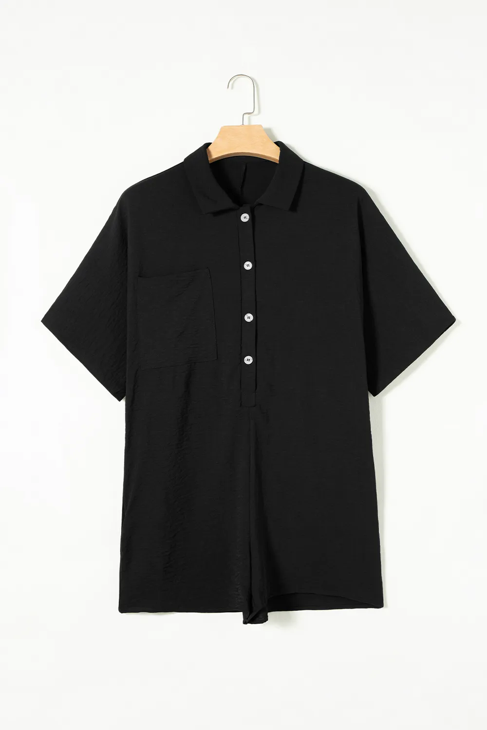 Half Button Collared Neck Romper, image 10
