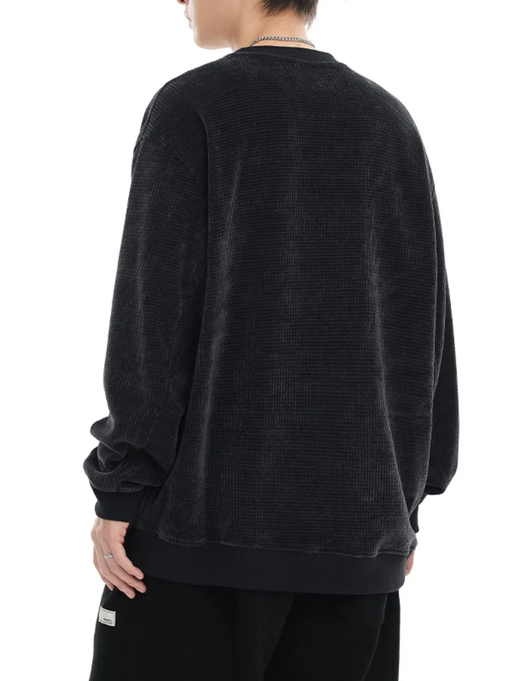 Men's Plus Size Color Block Oversized Sweatshirt, image 3