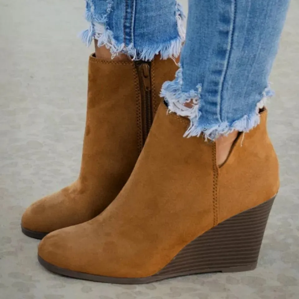 High Heel Ankle Boots with Side Zip, image 3