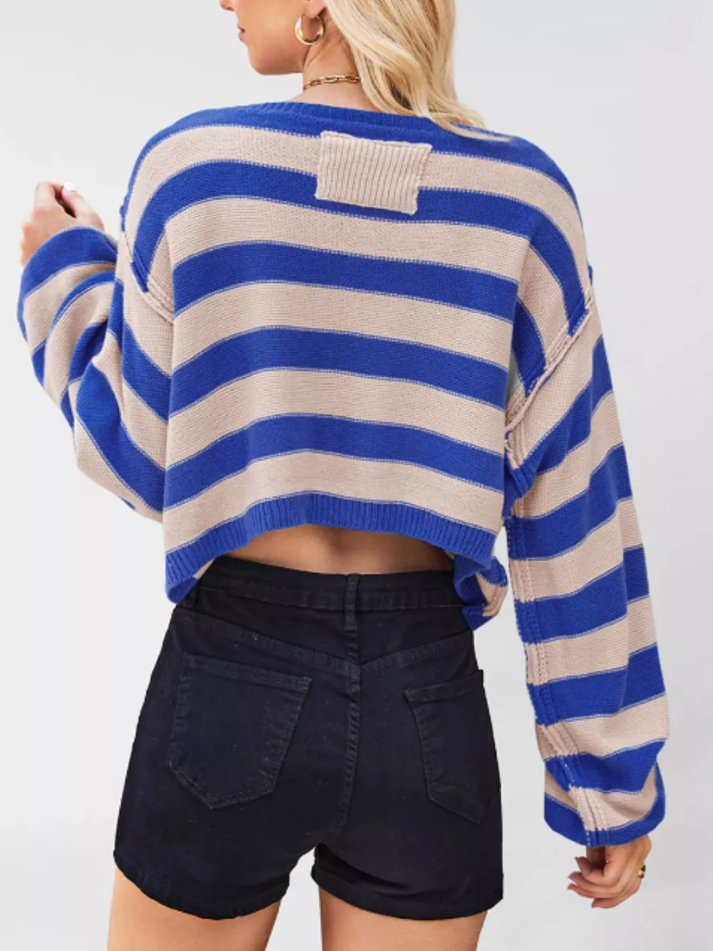 Striped Boat Neck Sweater, image 4