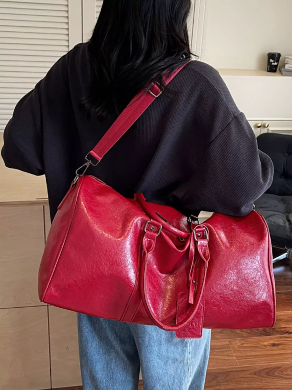PU Leather Duffle Bag, image 9