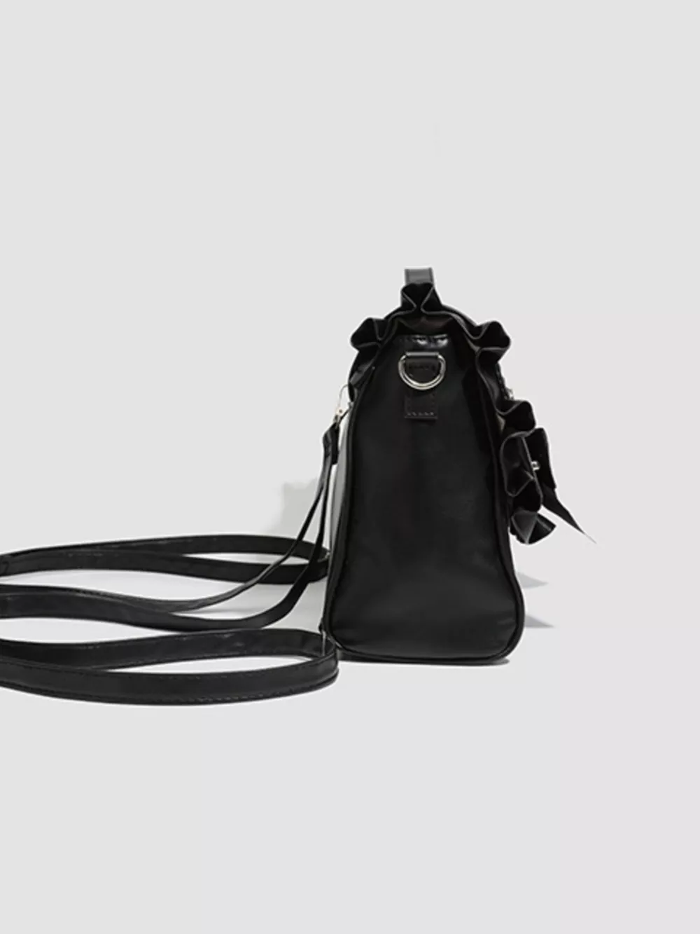 Ruffled Lace Up Bow Backpack Bag, image 5