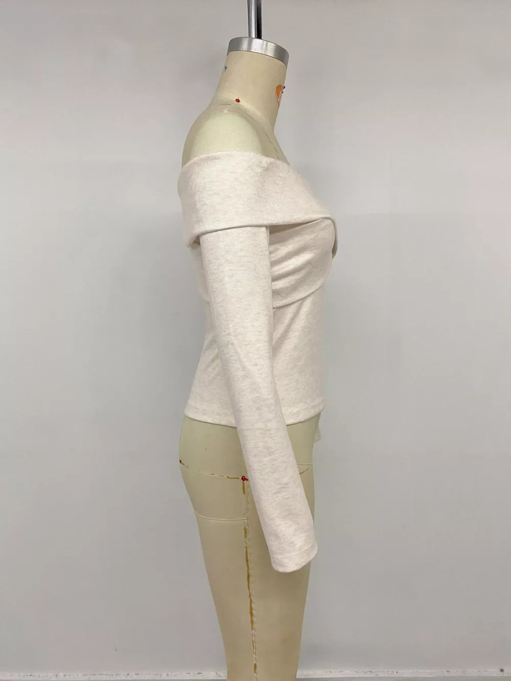 Crisscross Off-Shoulder Long Sleeve Top, image 9