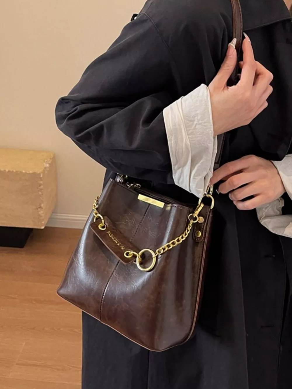 Chain Decor Crossbody Bag, image 3
