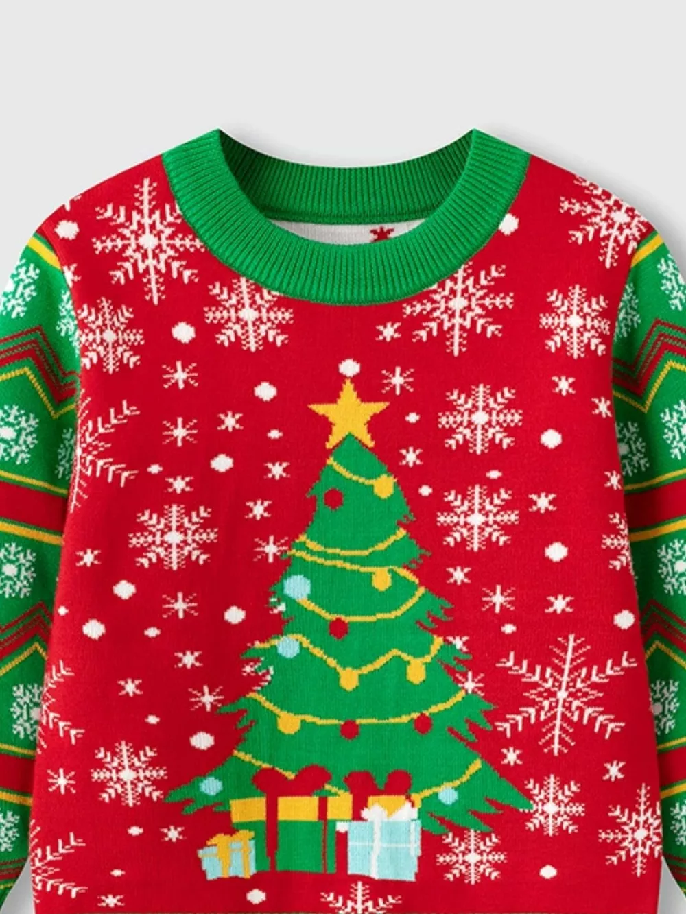 Children's Christmas Tree Round Neck Sweater, image 19