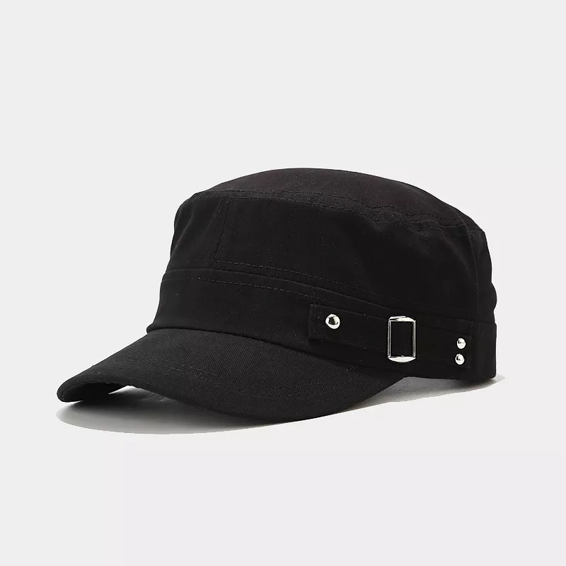 Classic Metal Buckle Detail Cap