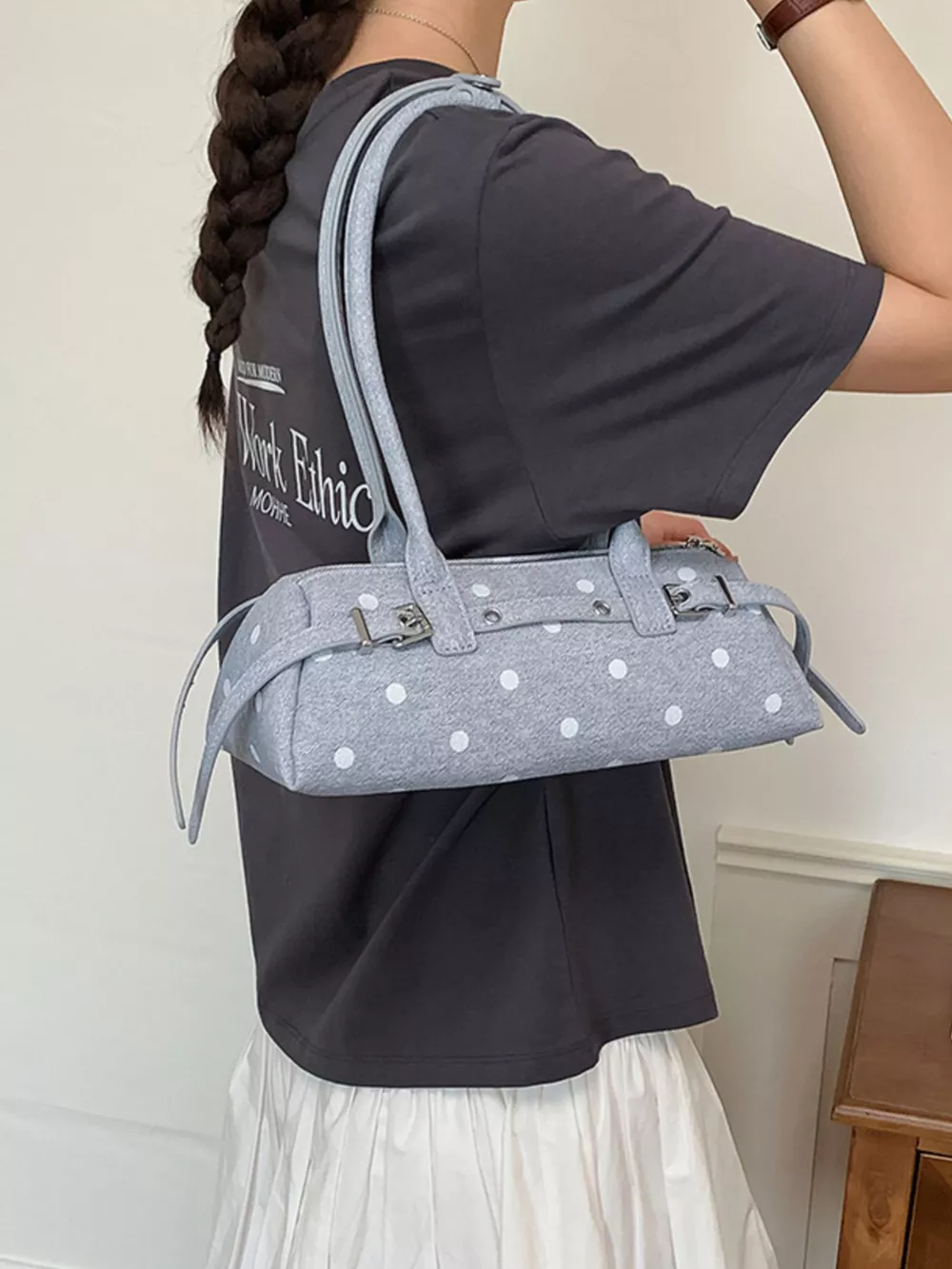 Polka Dot Shoulder Bag, image 6