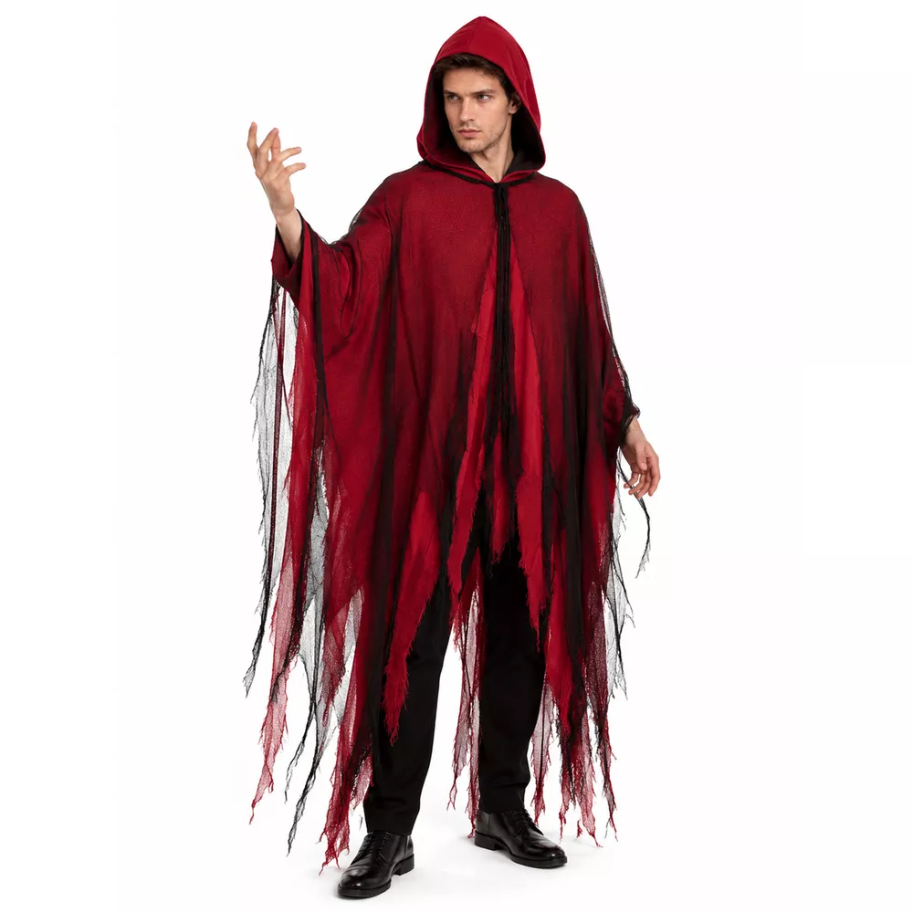 Halloween Distressed Hooded Cloak, image 4