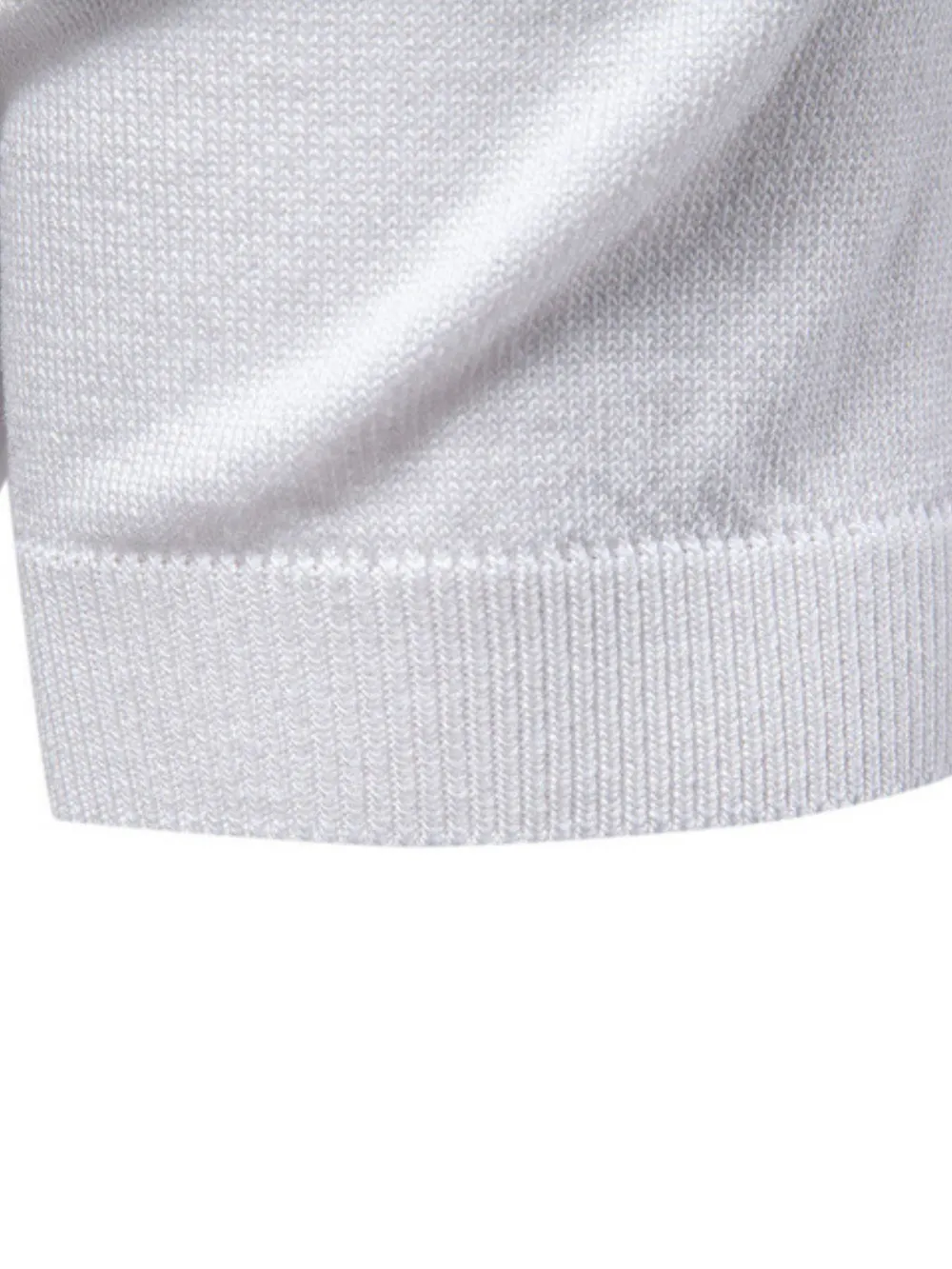 Men's Classic Striped Zip Collar Polo Shirt, image 4