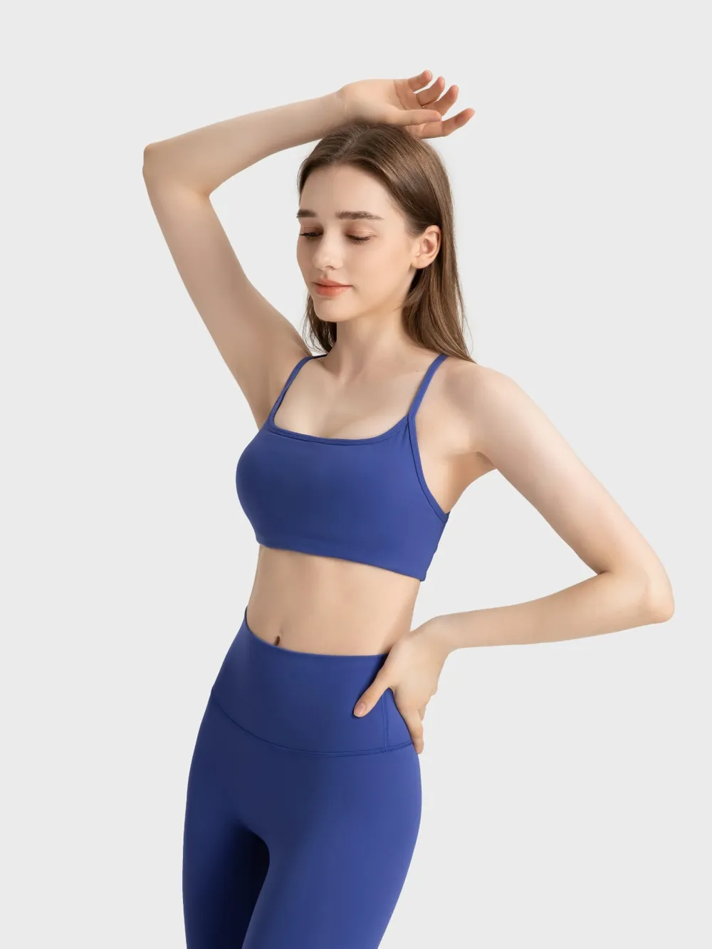Crisscross Back Scoop Neck Active Cami with Detachable Chest Pads, image 17